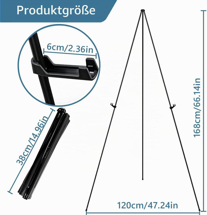 Künstler Staffelei Stand, 160cm Verstellbares Stativ Tisch Kunst Leinwand Malerei Display, Portable