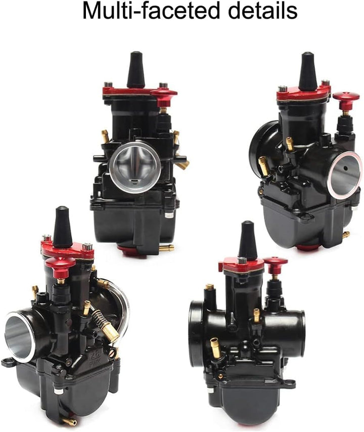 Hippotech Vergaser PWK 21 mm Motorradvergaser, für 50 cc bis 100 cc Power Jet Vergaser Carb Racing U