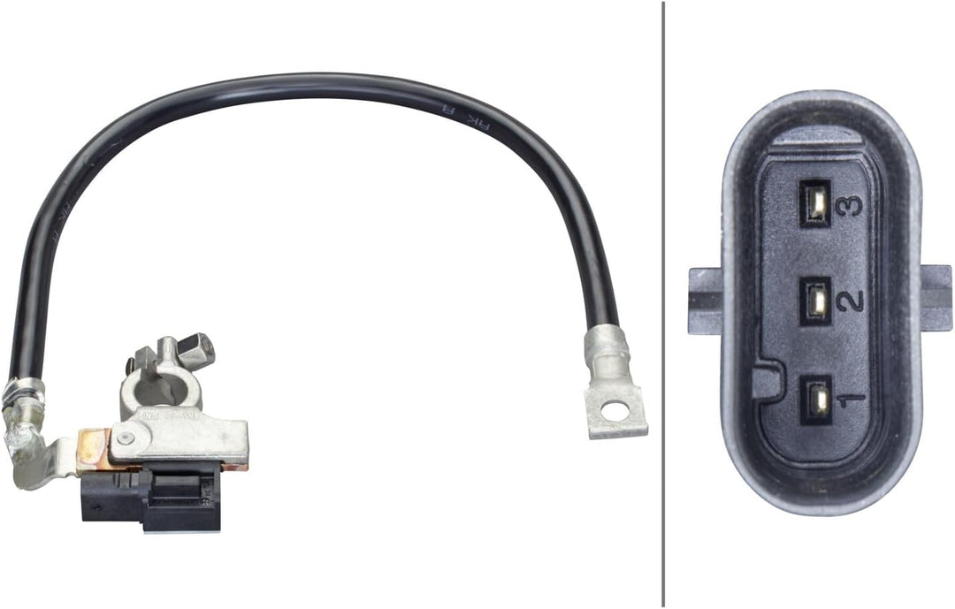 HELLA 6PK 010 562-941 Sensor, Batteriemanagement - 12V - geschraubt - Kabel: 450mm