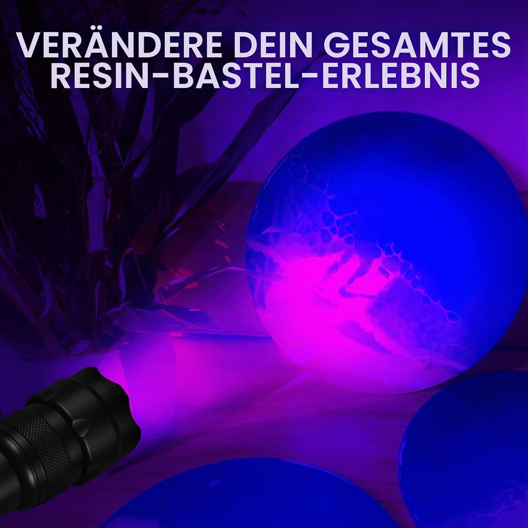 UltraFire UV Taschenlampe 395-405nm Schwarzlicht Zoombare Ultraviolett LED Taschenlampe mit Holster,