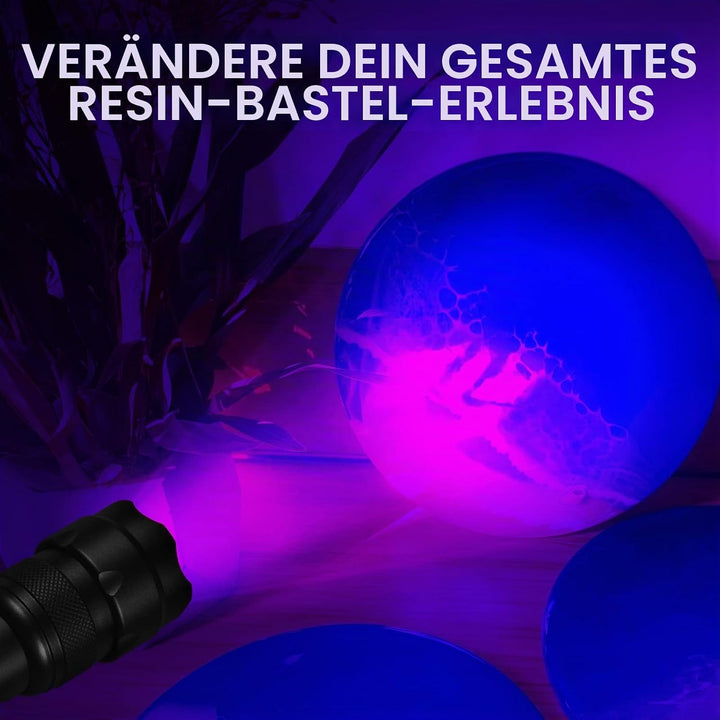 UltraFire UV Taschenlampe 395-405nm Schwarzlicht Zoombare Ultraviolett LED Taschenlampe mit Holster,