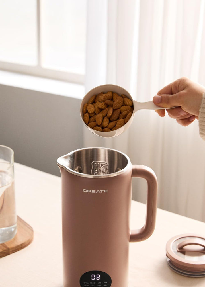 CREATE VEGAN Milk Maker / Multifunktions-Maschine für Gemüsemilch, Mokka, programmierbar bis zu 12 S