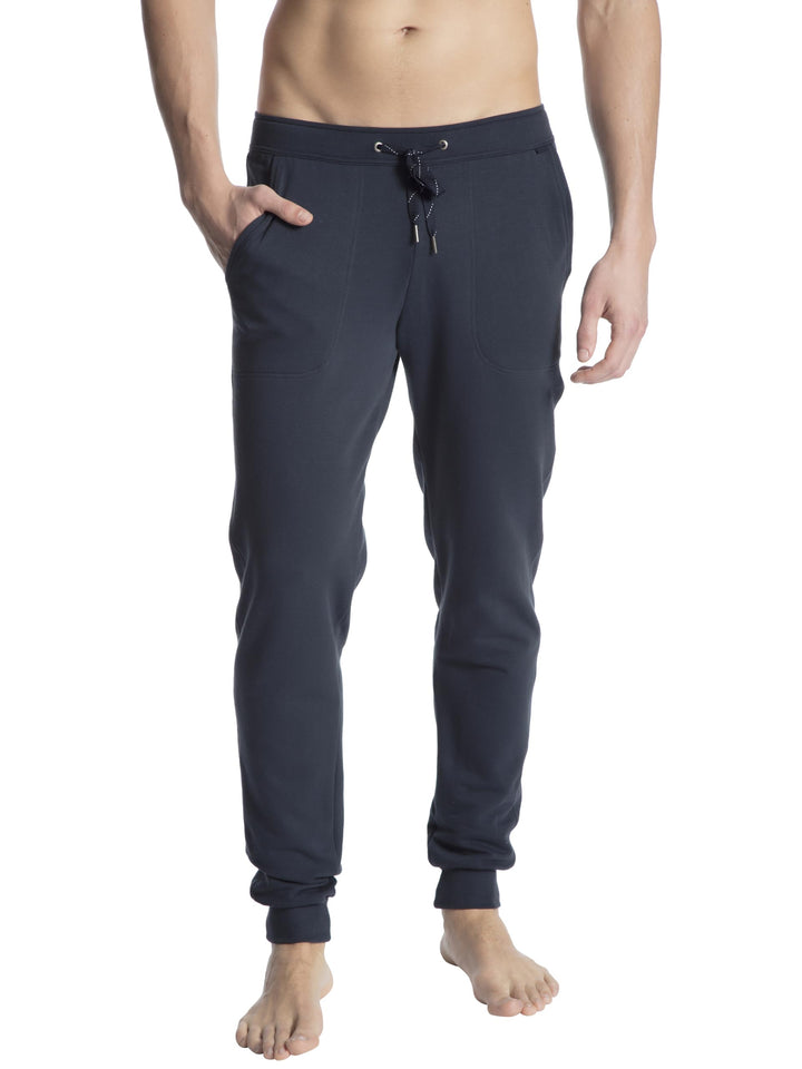 CALIDA RMX Lounge Jogginghose Herren, mit Seitentaschen 50 Dark Sapphire, 50 Dark Sapphire