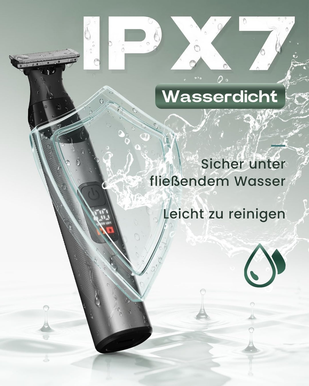 Intimrasierer Mann, Prettywill All-in-One Bodygroomer & Körperrasierer Herren mit Magnet-Scherkopf &
