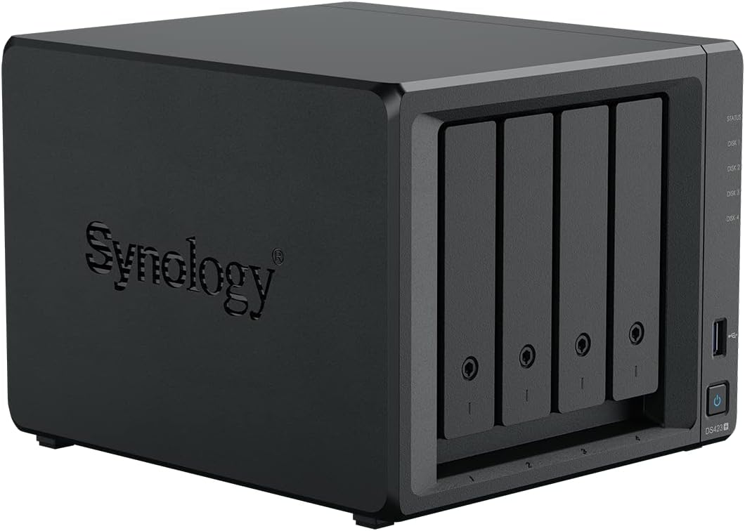 Synology DS423+ 4-Bay Diskstation NAS (Intel Celeron J4125 4-Core 2GB Ram 2xRJ-45 1GbE LAN-Port) 16T