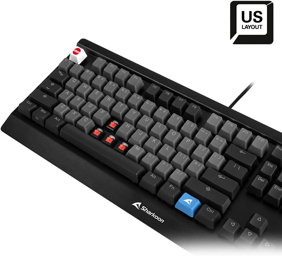 Sharkoon Skiller SAC20, Tastenkappenset aus PBT-Kunststoff, ANSI US 114