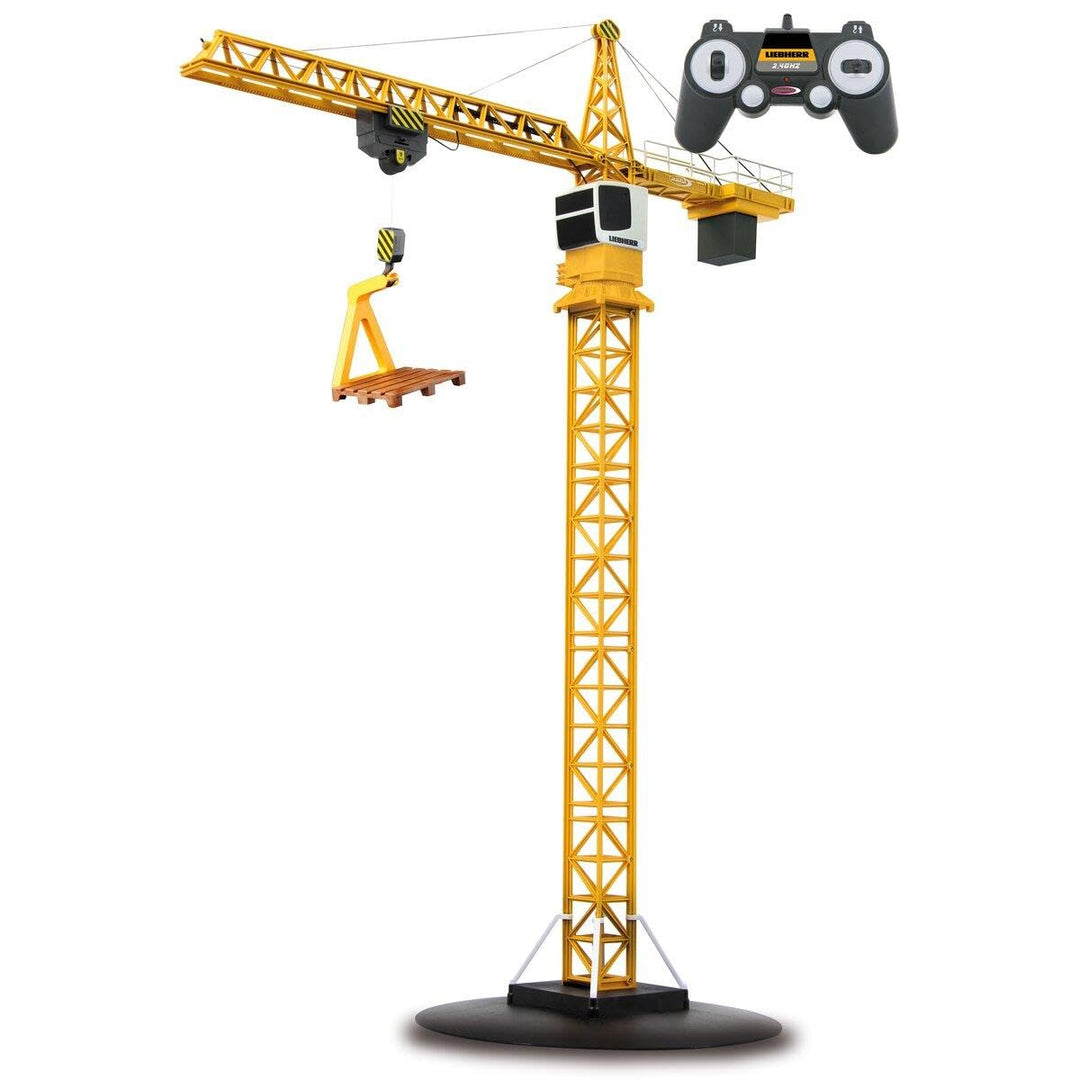 JAMARA 405109 Turmdrehkran Liebherr 2,4G - Lasthaken auf und ab, Laufkatze vor und zurück, Endlose T