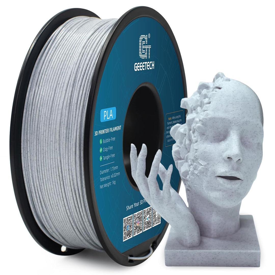 GEEETECH PLA Filament 1.75mm Marble, 3D Drucker PLA Filament 1kg Spool, like Marmor Marble Marble pl
