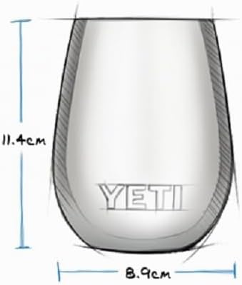 YETI Rambler Weinbecher, Black, 10oz (296ml), Black