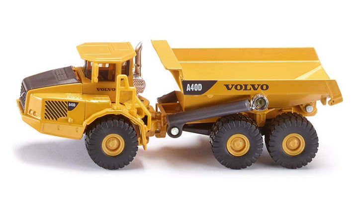 siku 1877, Volvo Dumper, Baustellenfahrzeug, 1:87, Metall/Kunststoff, Kippbare Mulde, Gelb Volvo Dum