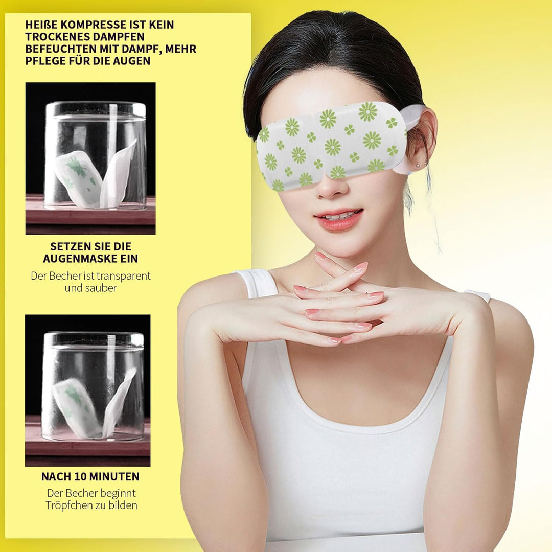 Augenmaske Wärmend 20Pcs Lavendel Dampf Augen Maske Schlafmaske Wärmebrille für Augenermüdung Augenr