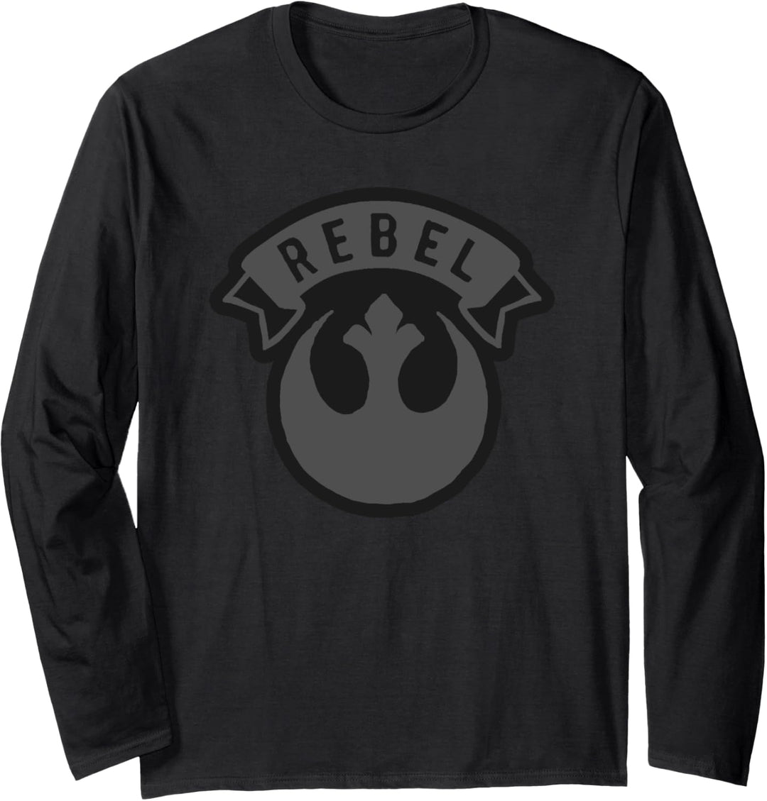 Star Wars Rebel Scroll With Brown Rebel Symbol Langarmshirt
