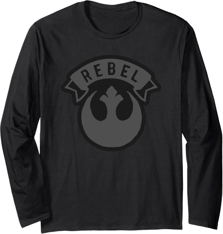Star Wars Rebel Scroll With Brown Rebel Symbol Langarmshirt