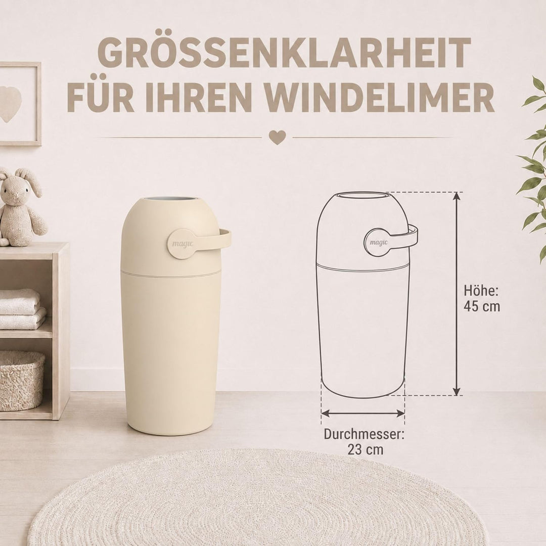 Set Magic Windeleimer Majestic &amp; Windel Blaubär | Kinderhaus Blaubär: Diaper Keeper 12L mit Geruchss