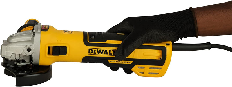 Dewalt Winkelschleifer (1.700 Watt, 125 mm Scheiben-Ø, bürstenlos, wartungsarm, Sanftanlauf, inkl. S