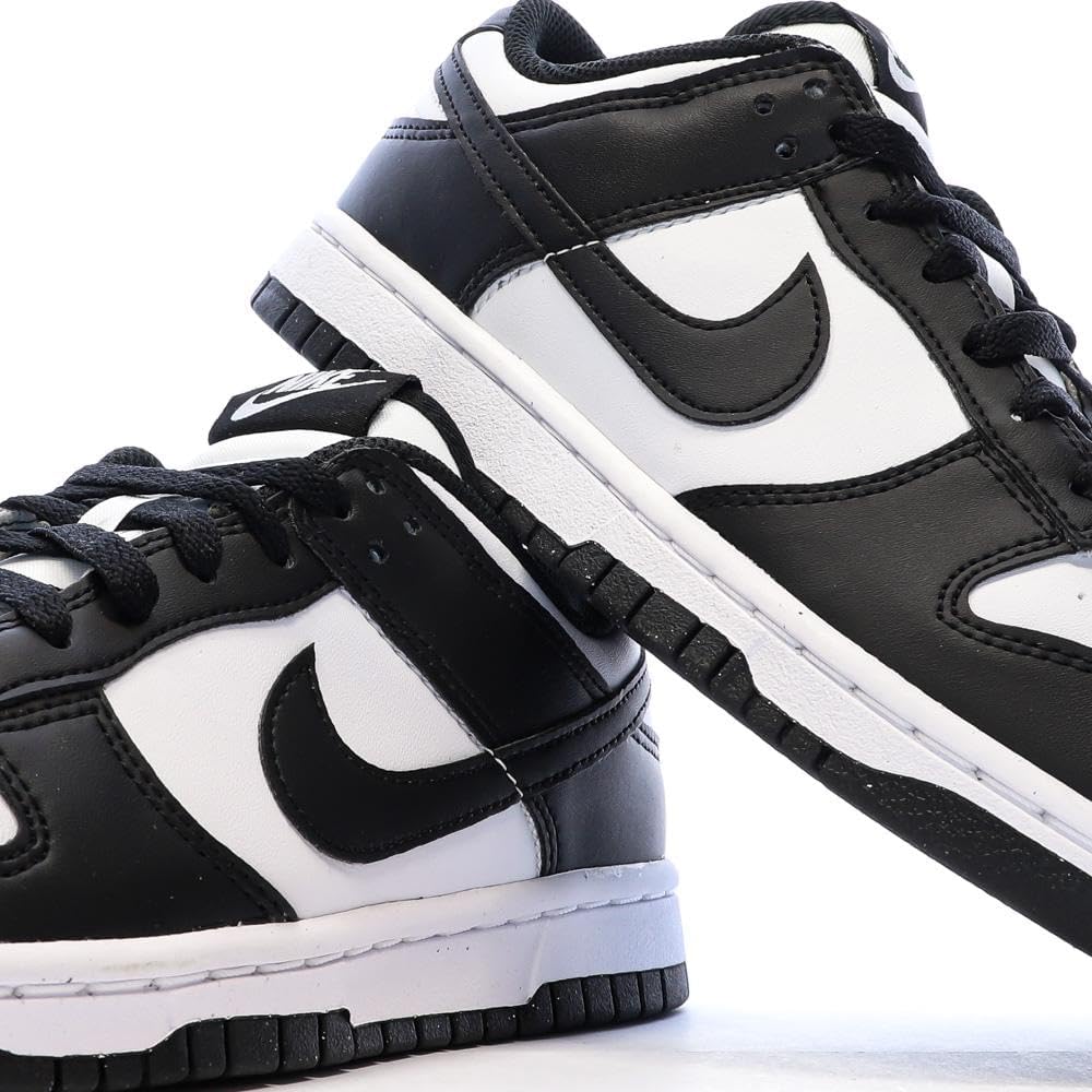Nike Herren Dunk Low Retro Basketballschuh 38.5 EU Weiss Schwarz und Weiss, 38.5 EU Weiß Schwar