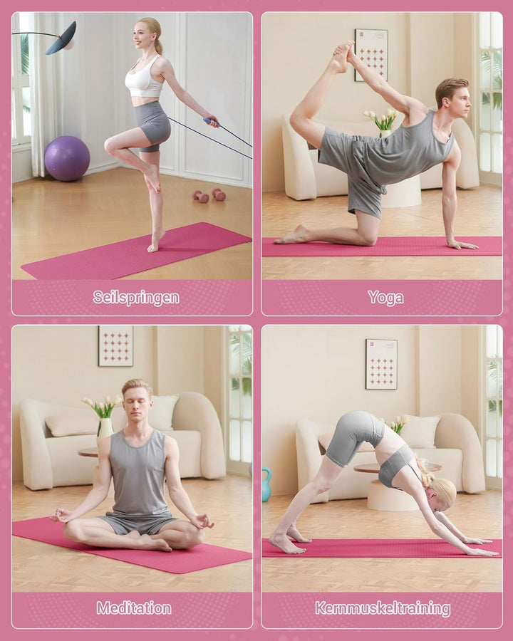 Good Nite Gymnastikmatte Yogamatte Fitnessmatte Rutschfest Trainingsmatte Sport Turn Matten Pilates