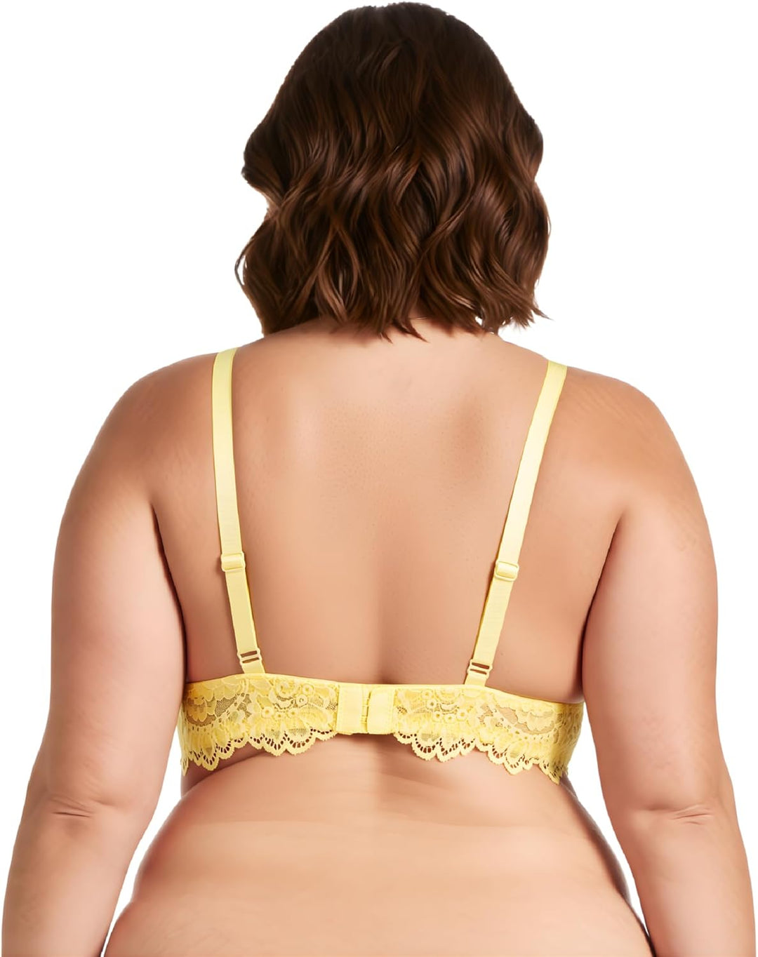 Curve Muse Damen Bügel Übergrösse Hochdrücken Fügen Sie 1 und eine halbe Tasse Spitzen-BHS hinzu 70C