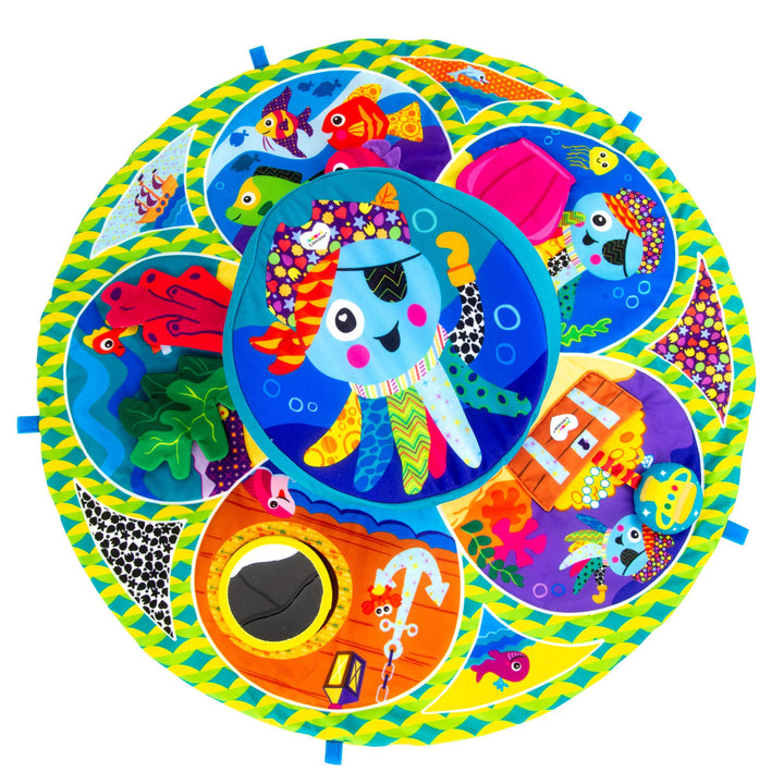 Lamaze Captain Calamari Spin & Explore Gym Piratenkrake Spieldecke, Piratenkrake Spieldecke