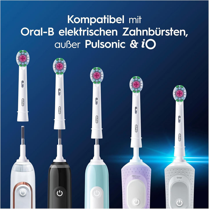 Oral-B Pro 3DWhite Aufsteckbürsten für elektrische Zahnbürste, 12 Stück, aufhellende Zahnreinigung,