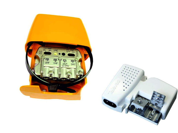 Kit Verstärker 30 dB + SATELITE Mischung + Netzteil Telefone Ref. 561621 + 5796 (Lte2 700 MHz 5G)