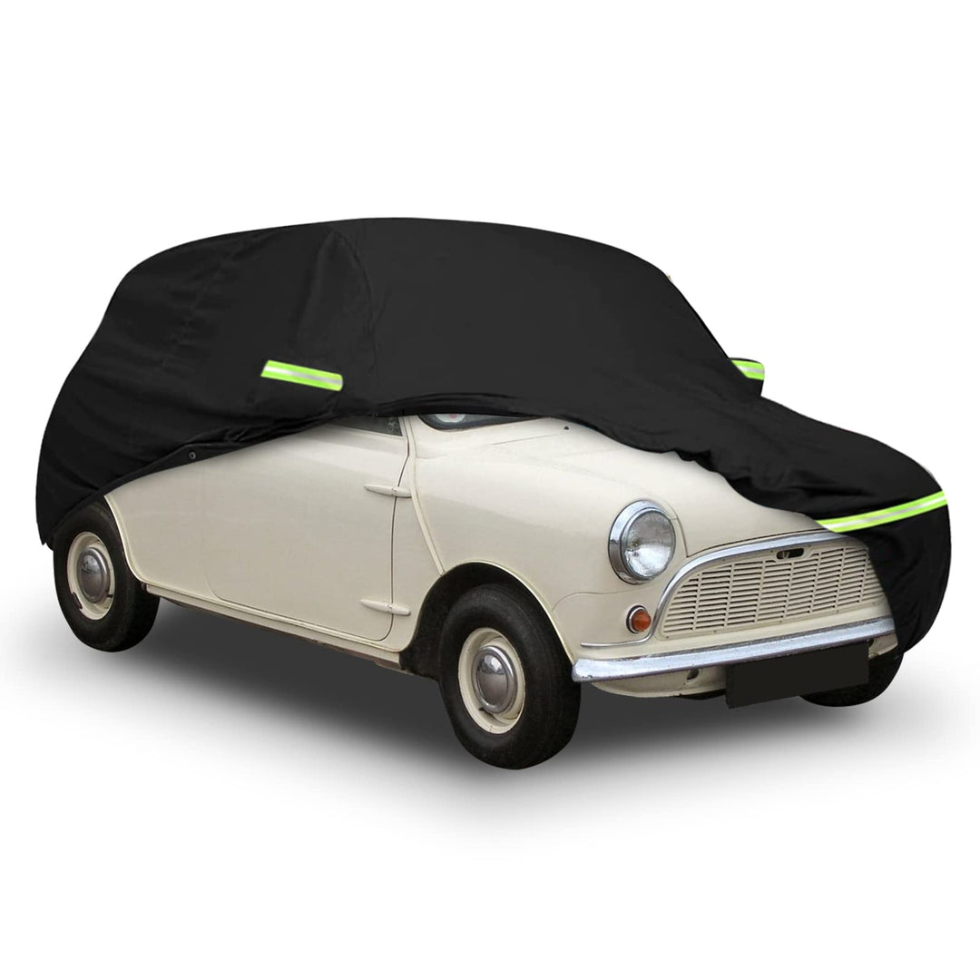 Autoabdeckung Vollgarage Ersatz für Austin Mini Saloon 1959-2000, 300D Allwetter Reflektierende Auto