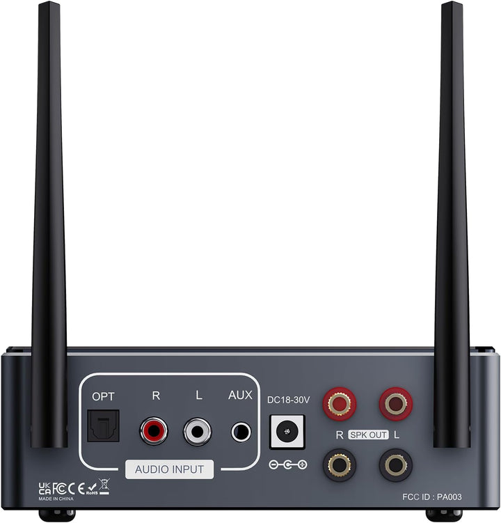 PROZOR Verstärker HiFi Stereo 2 Kanal 50W+50W Bluetooth Verstärker für Lautsprecher Kopfhörerverstär