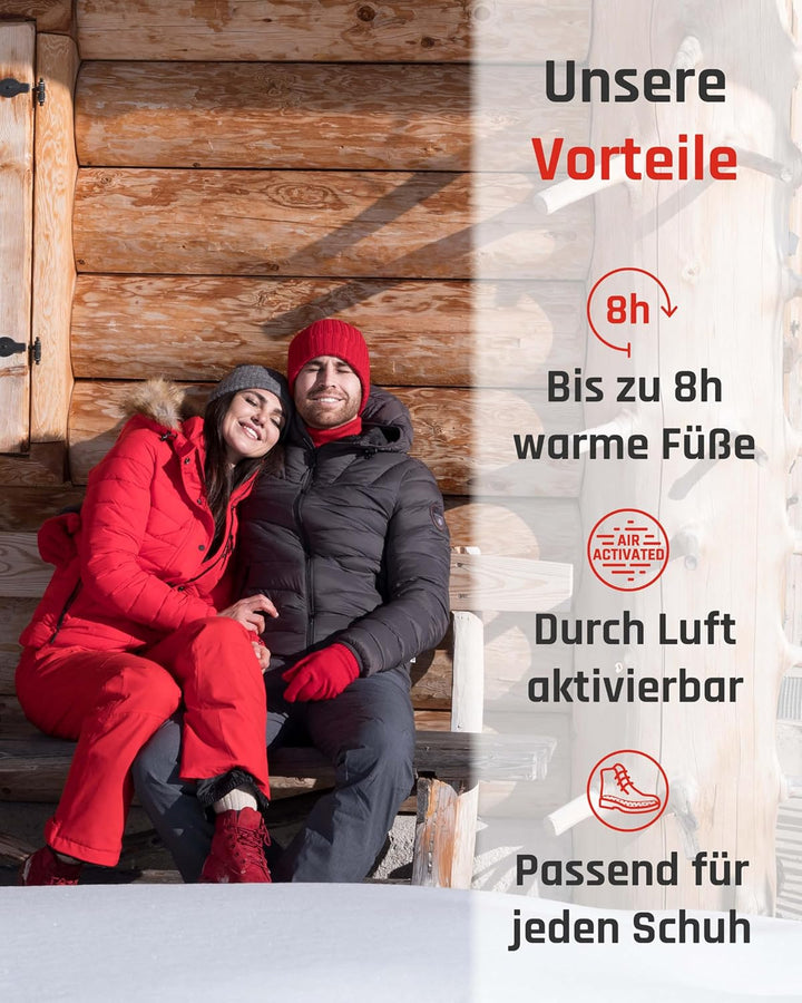 TerraTherm Wärmesohlen für Schuhe - 5, 10 oder 30 Paar - Sohlenwärmer, 100% natürliche Wärme, Fusswä