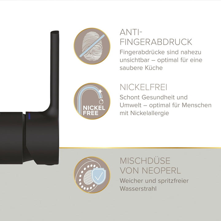 LENZ 46070551 ALUNA Spültischarmatur, schwarz