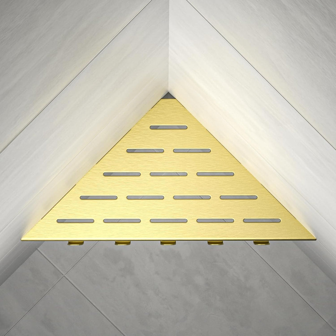Eck-Duschregal Edelstahl 304,Eckregal Dusche 25.4cm,Duschablage Ecke für Badrenovierung,Eckablage Du