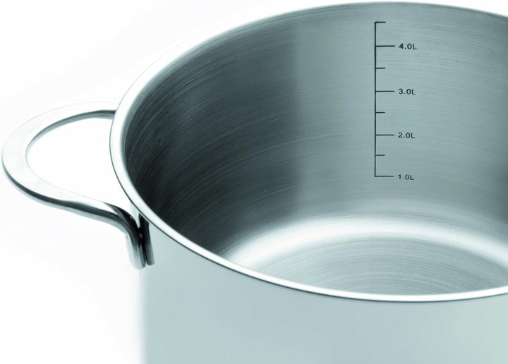 IBILI CACEROLA Con TAPA INOX NOAH 18 cm, Stainless Steel, Silber, 2-Einheiten 18 cms, 18 cms