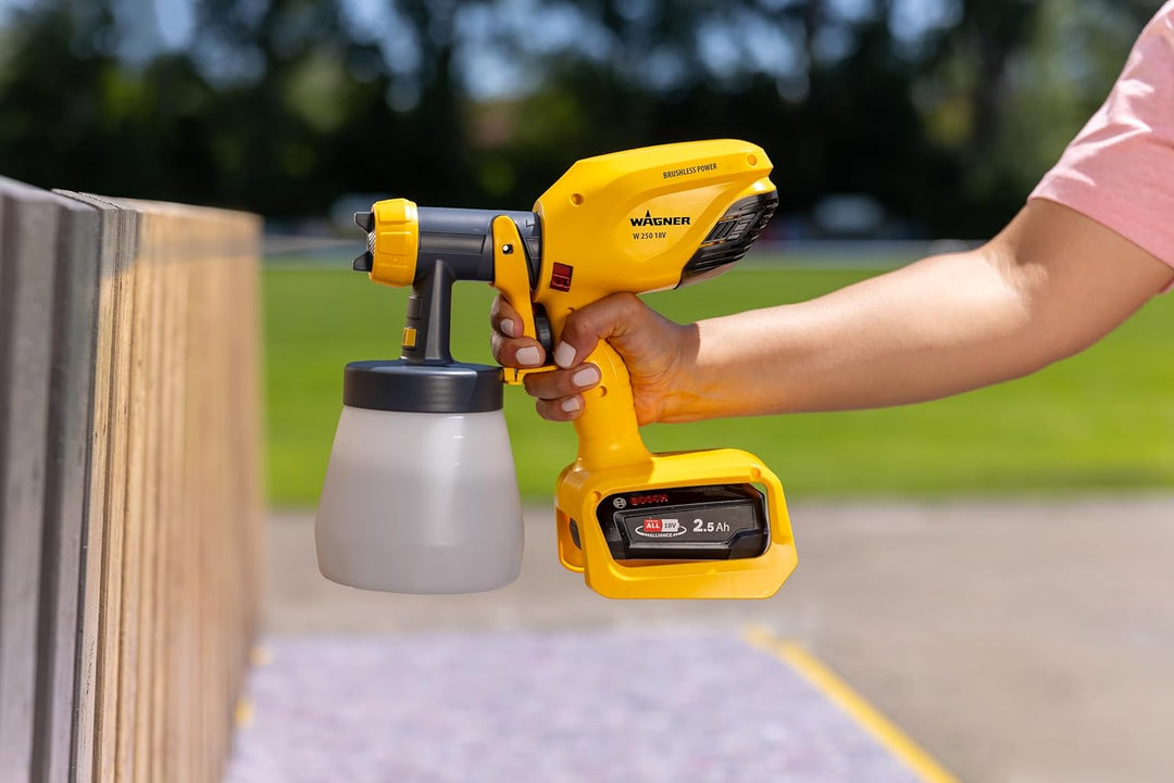 WAGNER Akku-Farbsprühsystem Wood&amp;Metal Sprayer W250 18 V (Akku und Ladegerät sind Nicht IM LIEFERUMF