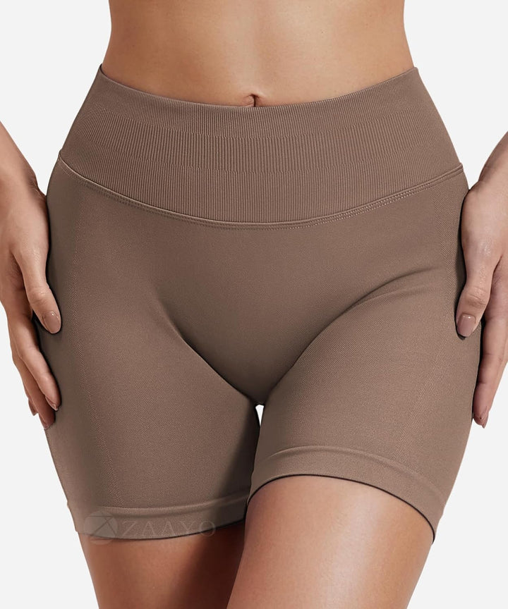ZAAYO Damen Sport Shorts Hidden Scrunch Workout Auswirkungen Short 4.5 "Scrunch Butt Lifting Gym Sho