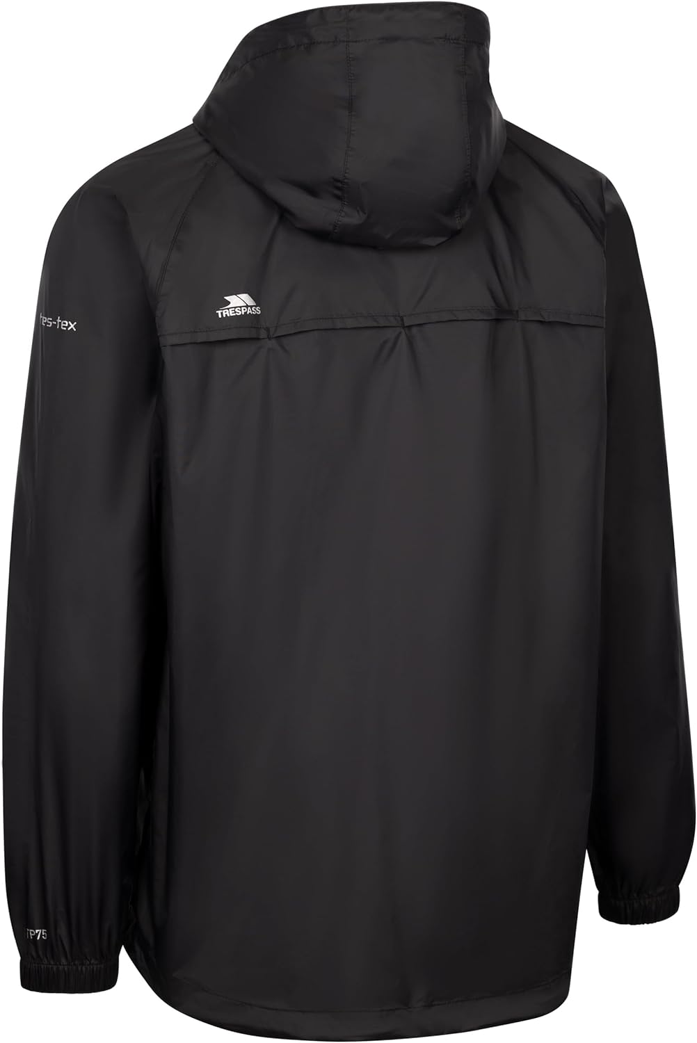 Trespass Unisex Erwachsene Qikpac Jacket Kompakt Zusammenrollbare Wasserdichte Regenjacke XXS Black/