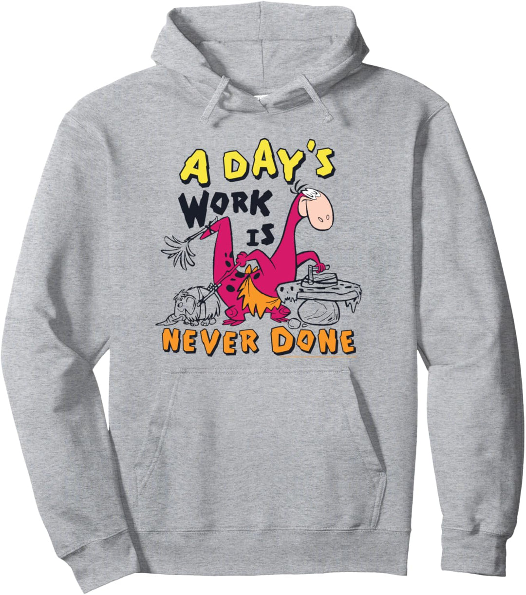 The Flintstones Dino A Day's Work is Never Done Pullover Hoodie