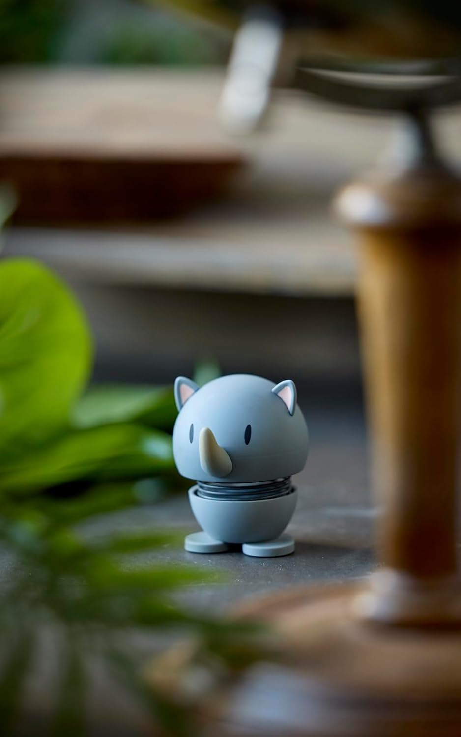 Hoptimist Soft Nashorn, Wackelfigur Skandinavisch, Wohnzimmer & Schreibtisch Deko, Büro Gadget, Toll