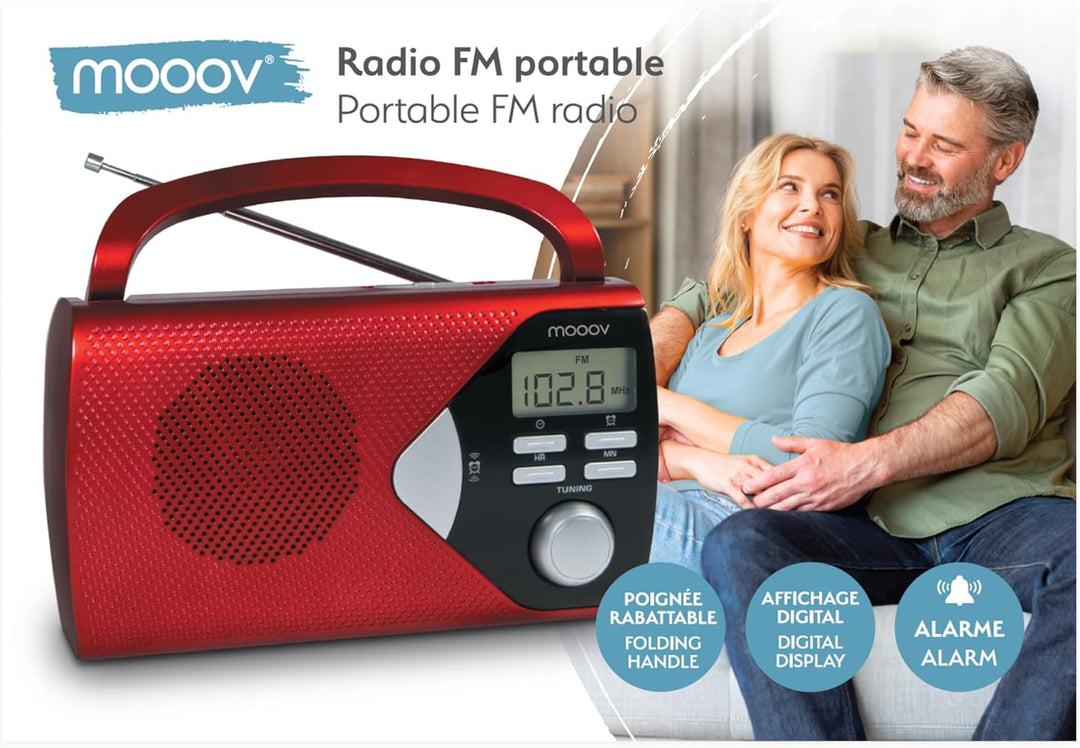 Metronic Tragbares Radio, Rot, 477201, Rot