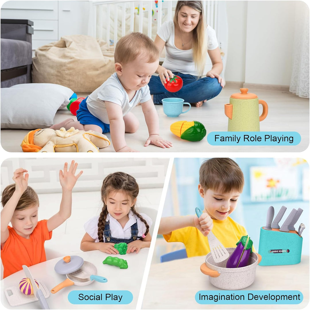 Kinderküche Zubehör, Matschküche Kinder Outdoor, spielküche zubehör, Topfset für Rollenspiele -Gesch