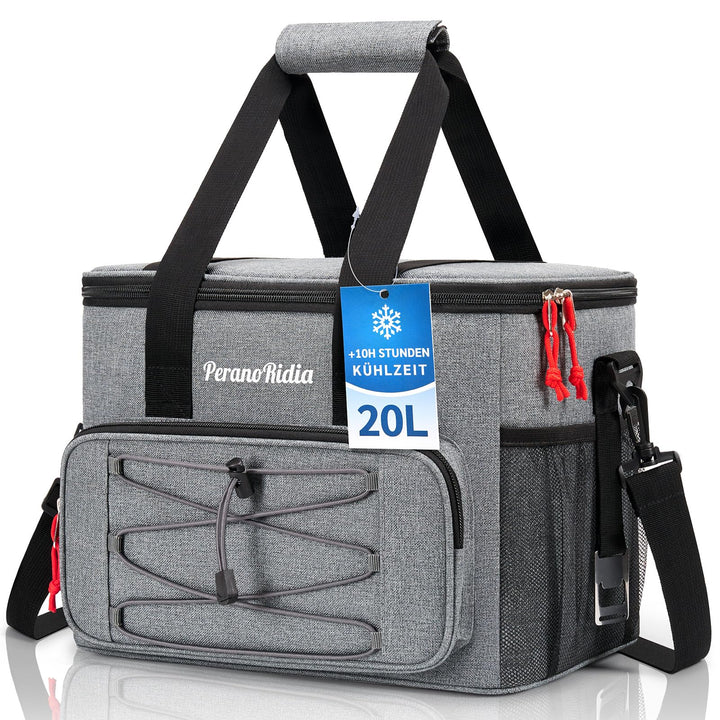 Kühltasche Faltbar für Unterwegs, Isoliertasche Thermotasche Cooler Bag für Essen & Getränke, Tragba
