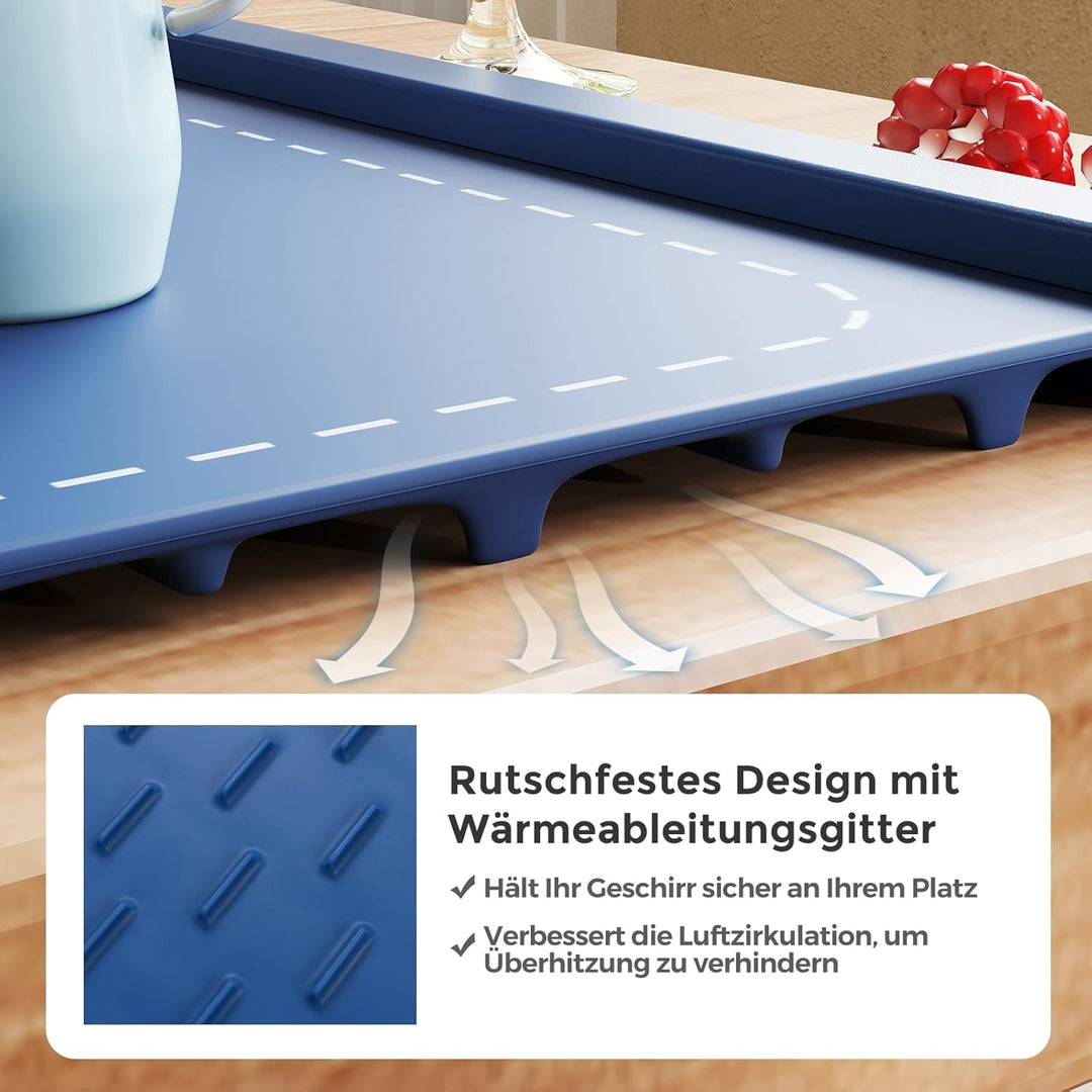 RELAX4LIFE Warmhalteplatte für Speisen, elektrische Wärmematte mit automatischer Abschaltung, Speise
