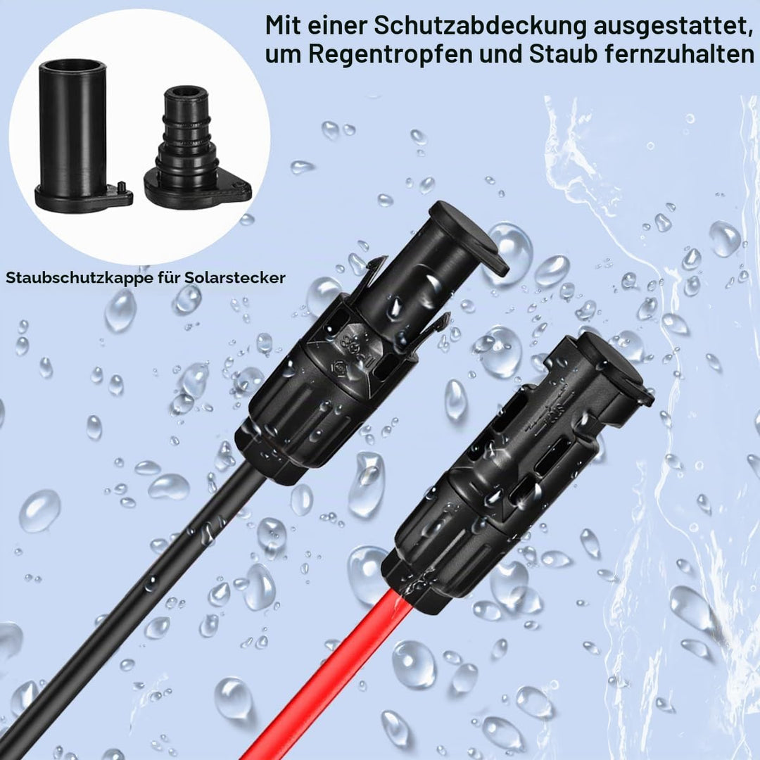 Solarpanel MC4 auf DC 8mm Verlängerungskabel, Solaranschluss auf DC7909 Ladekabel mit DC7909 auf DC8