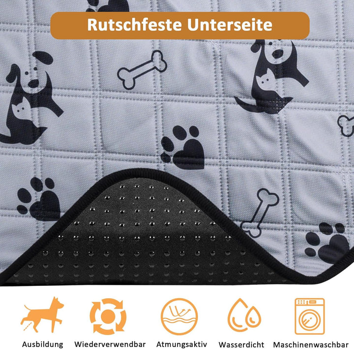 6 Stück Wiederverwendbare Hundetrainingspads, Waschbare Welpen-Trainingspads mit Anti-Rutsch Unterse