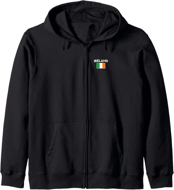 Ireland Flagge Orange Weiss Grün Irland Kapuzenjacke