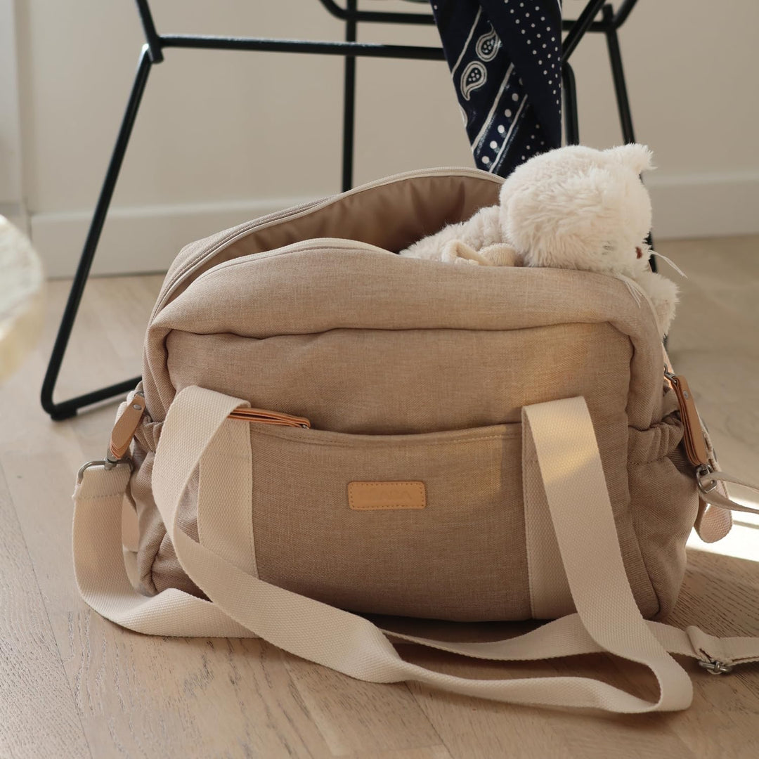 BÉABA, Wickeltasche Für Baby, mehrere Fächer, 10 Taschen, Trolley-Gleitverschluss, Schultergurt, iso