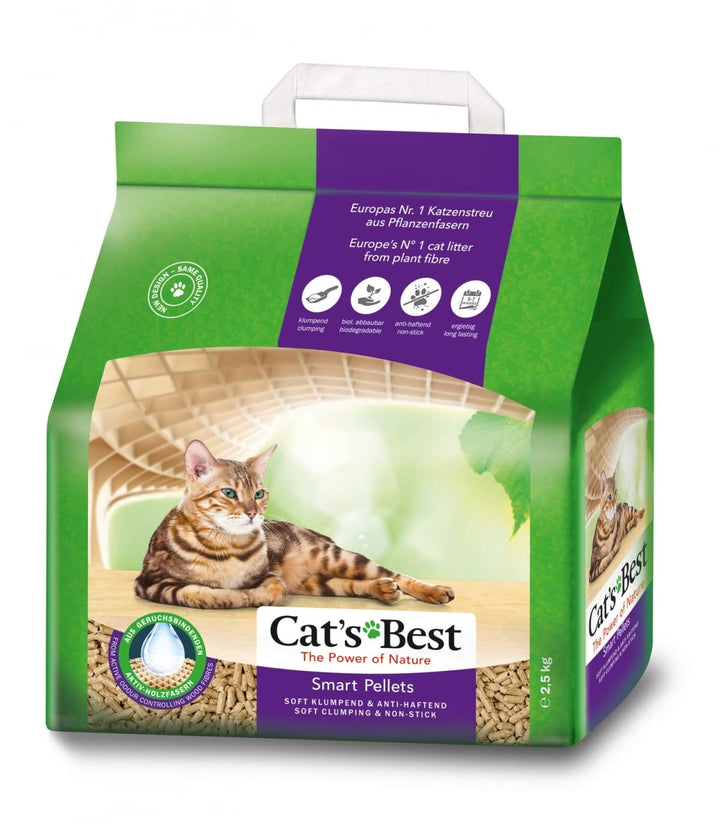 Cat's Best Smart Pellets, 100 % pflanzliche Katzenstreu, innovative Klumpstreu für Katzen aus antiha