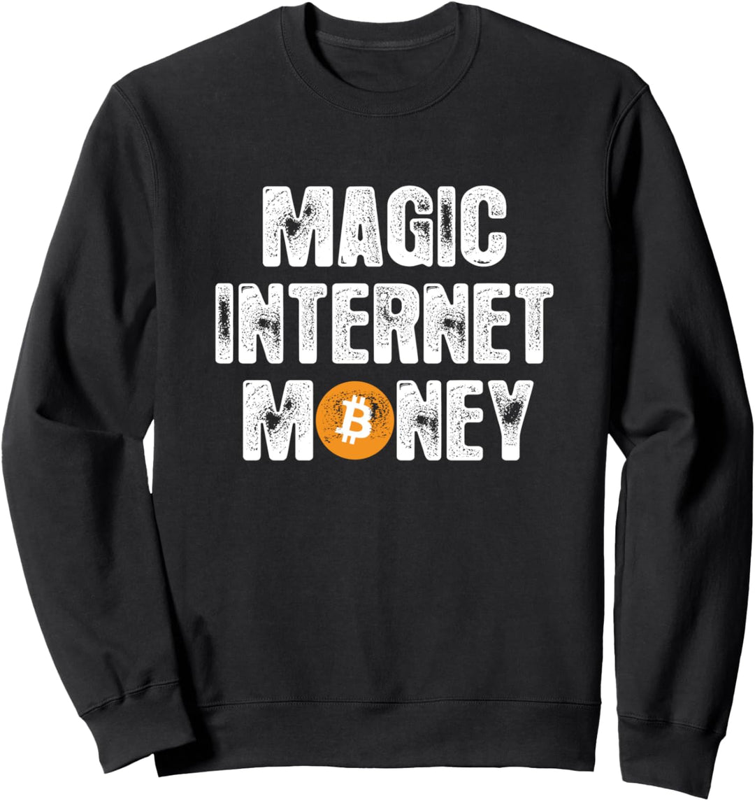 BTC Bitcoin Magic Internet Geld Krypto Kryptowährung Sweatshirt