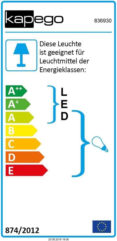 Deko-Light | Leuchtkugel E27 Innen- und Aussenbereich inkl. 3m Anschlusskabel und Stecker 230V | Kug