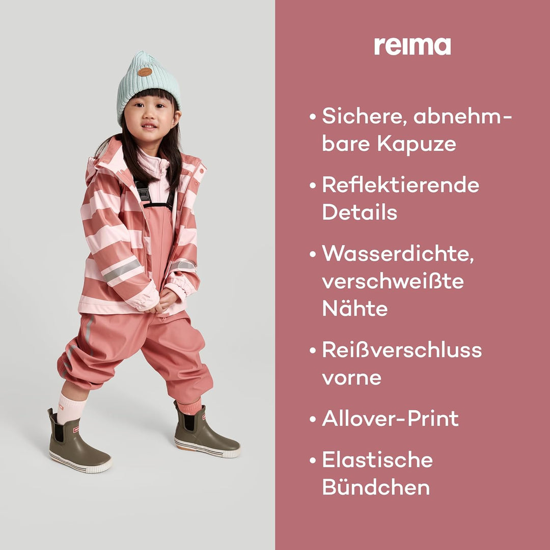Reima - Vesi Regenjacke für Kinder - Wasserdichte Regenjacke für Jungen und Mädchen - verschweisste
