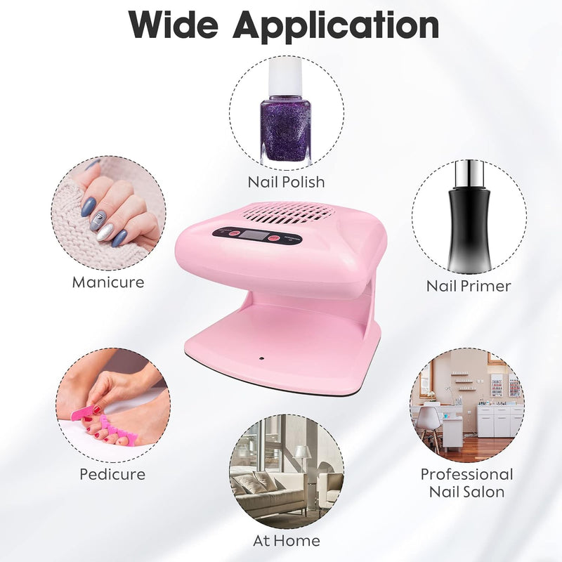 Air Nail Dryer mit automatischem Sensor, 300 W Timing Air Nail Fan Föhn für beide Hände und Füsse, w