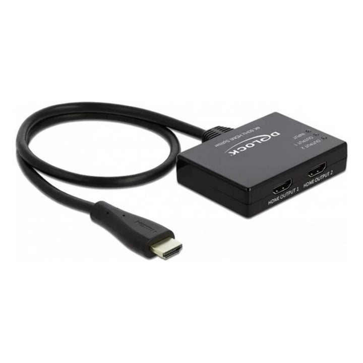 Delock 87747, HDMI Splitter 1 x HDMI in > 2 x HDMI Out 4K 60 Hz (Unterstützt HDR, High Speed HDMI Sp